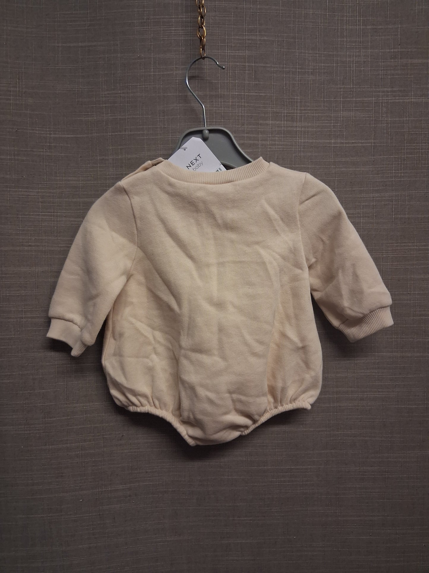 Next Sweater Bodysuit Girls Biege Age 0-3 Months New