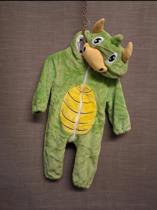 Michley Baby Boys Green Dragon Onesie All In One Age 6-9 Months
