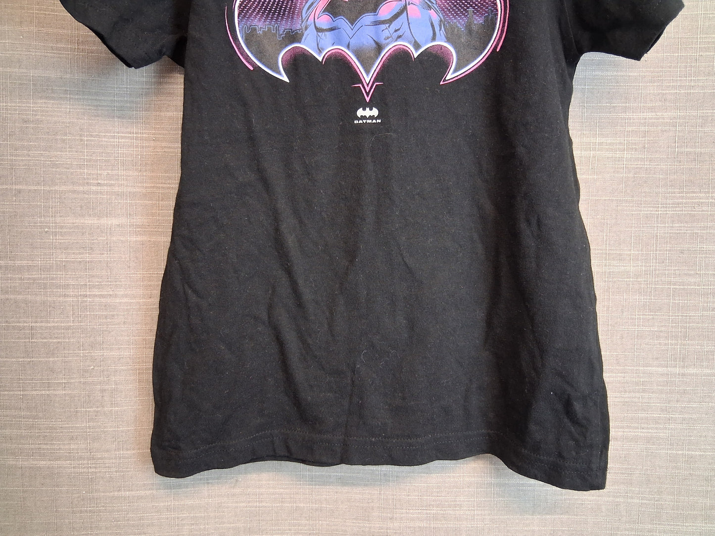 Primark Batman Black T-Shirt Short Sleeve Age 7-8 Years