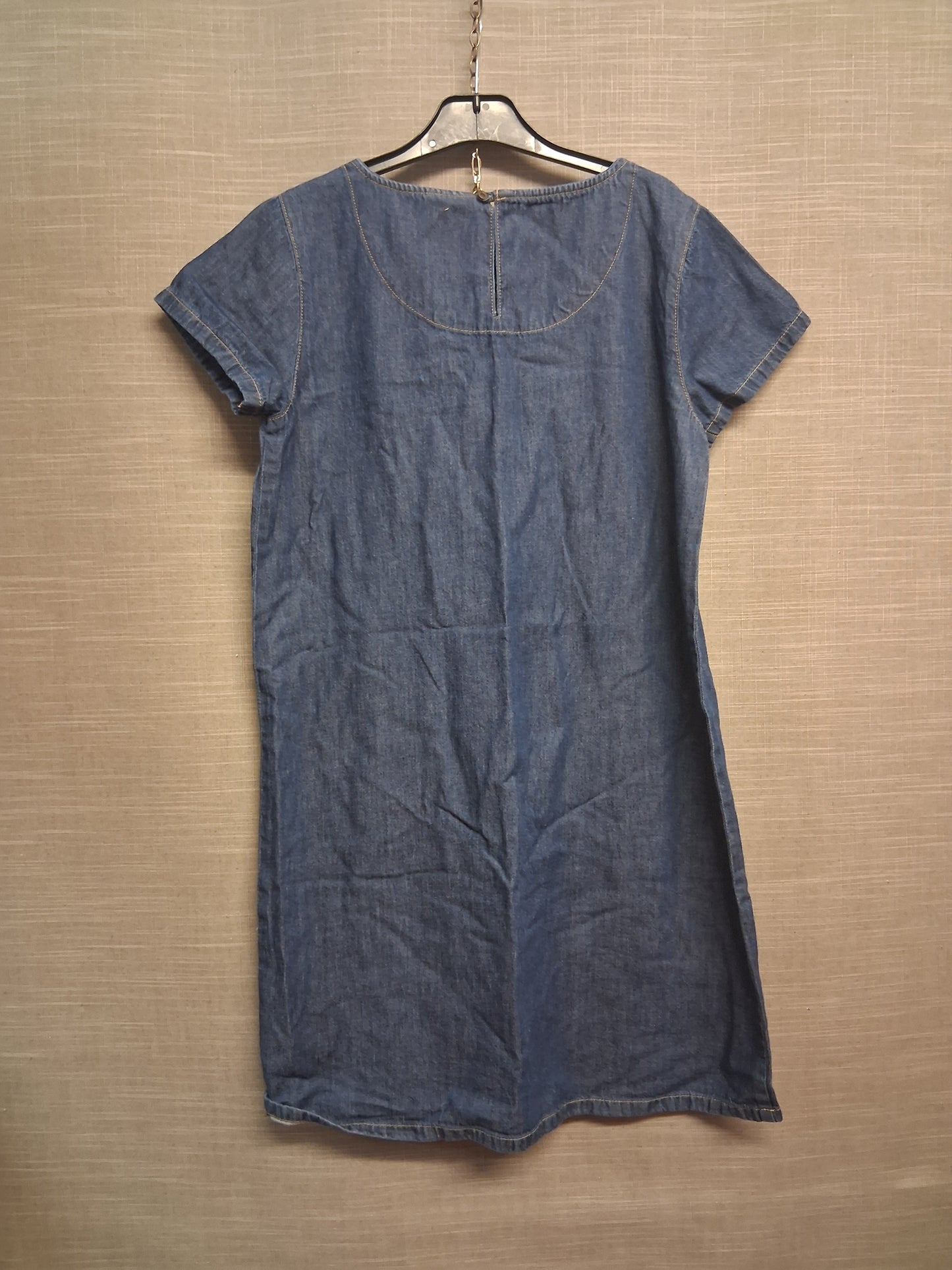 Next Dress Girls Denim Blue Short Sleeve A Line Age 16
