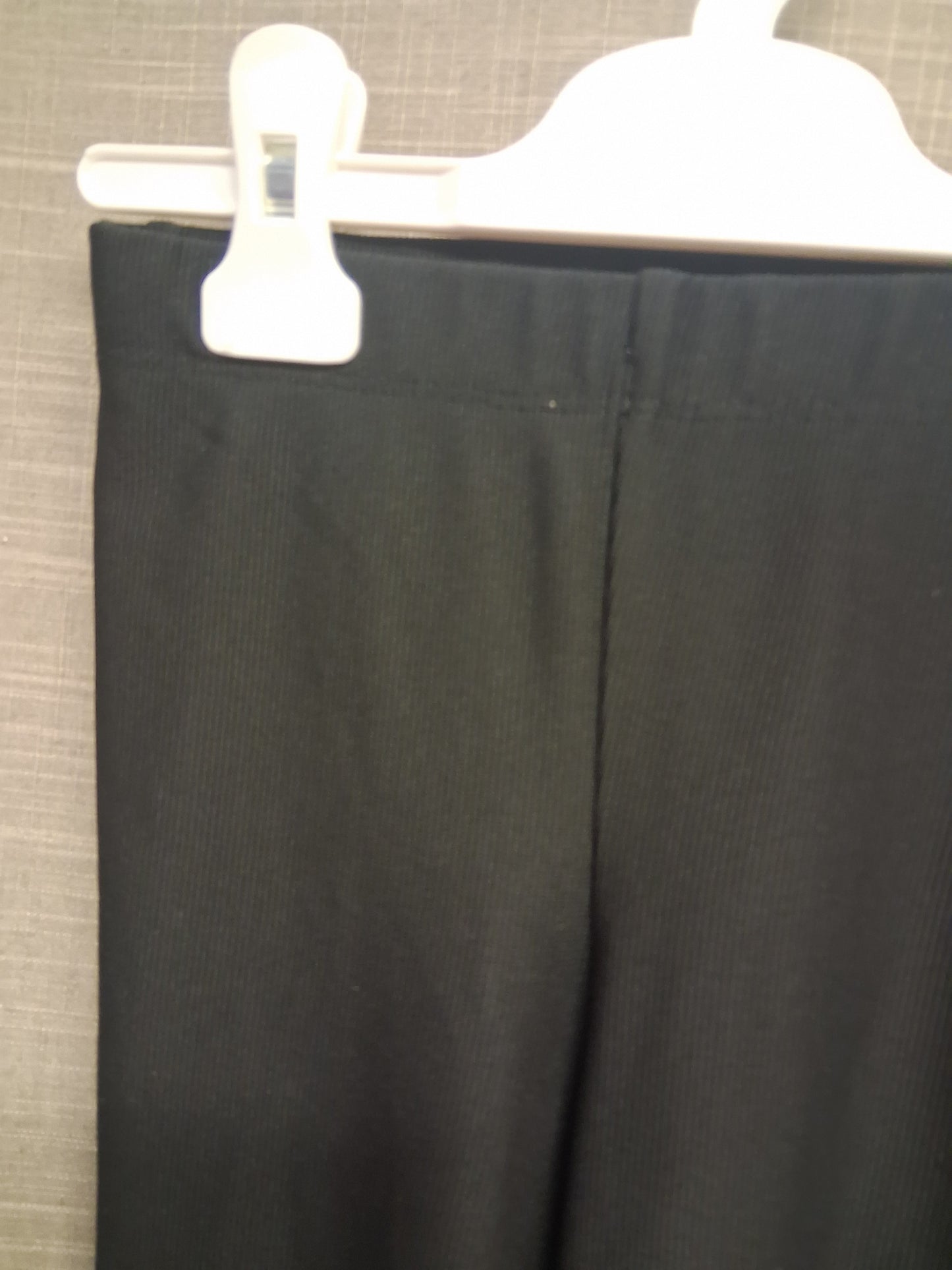 Primark Girls Black Ribbed Bootcut Leggings Age 4-5 Years