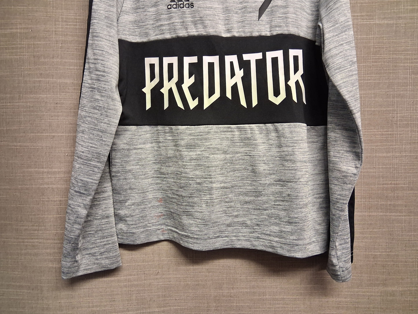 Adidas Predator Grey Long Sleeve T-Shirt Age 9-10 Years