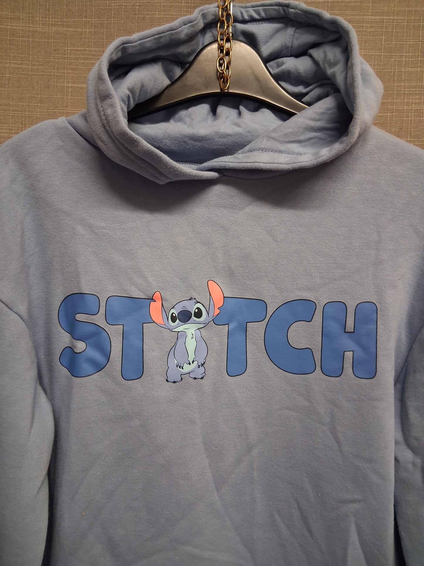 Primark Girls Blue Stitch Hoodie Sweater Age 14-15 Years