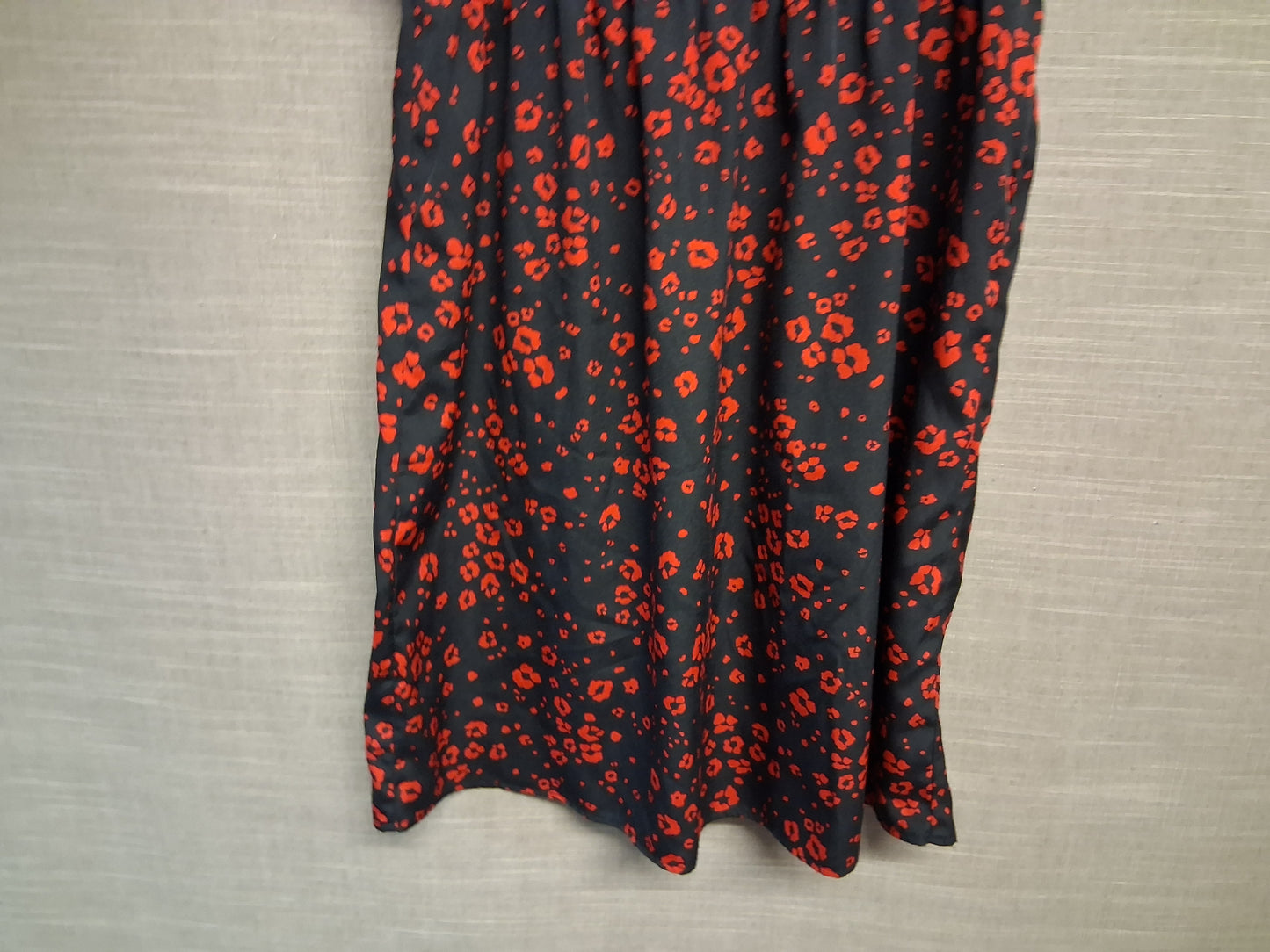 New Look Girls Black Red Animal Print A Line Dress Age 14 Years
