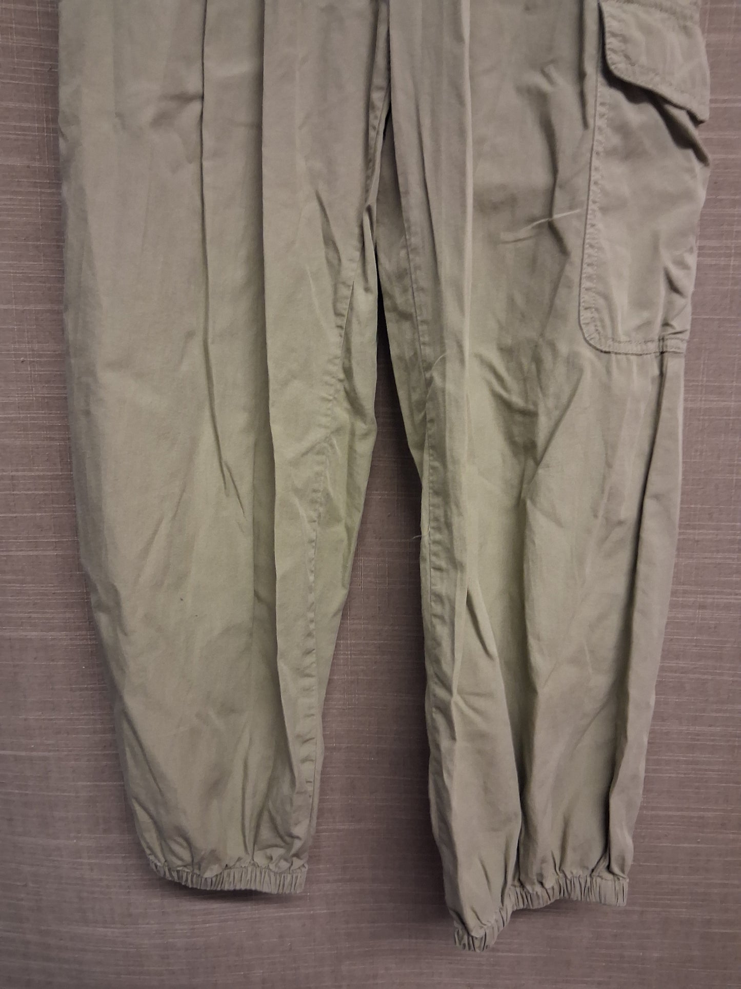 John Lewis Boys Khaki Green Cargo Chinos Age 10 Years