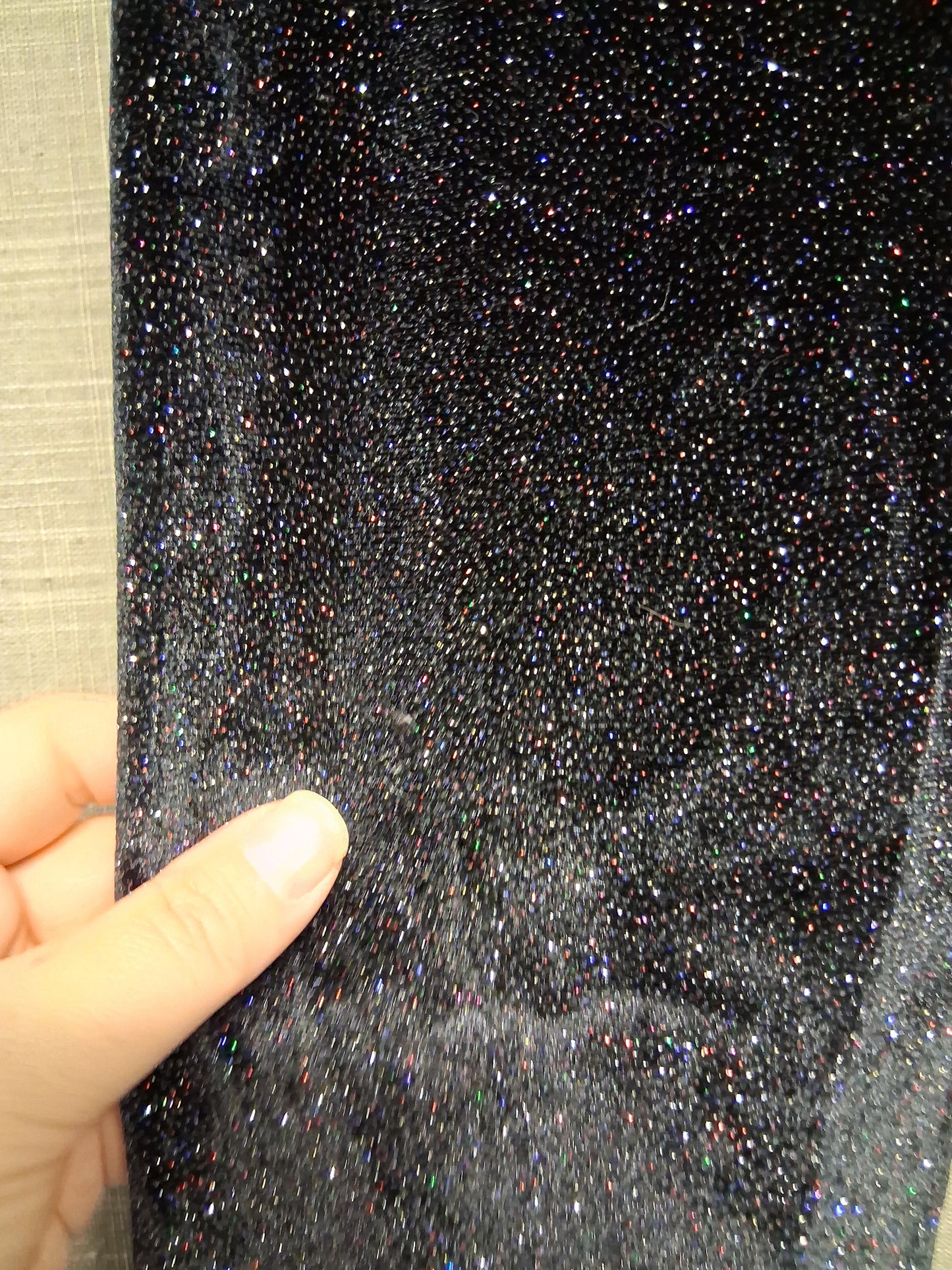 Next Black Velour Glitter Leggings Age 9 Years Stretchy