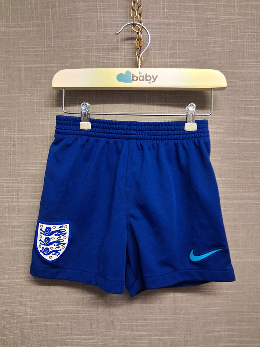 Nike Boys England Football Shorts Navy Blue 18-24 Months