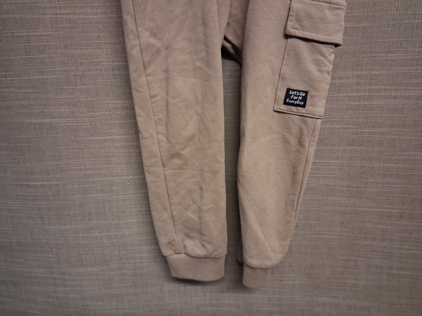 Next Boys Beige Cargo Joggers Age 3-4 Years