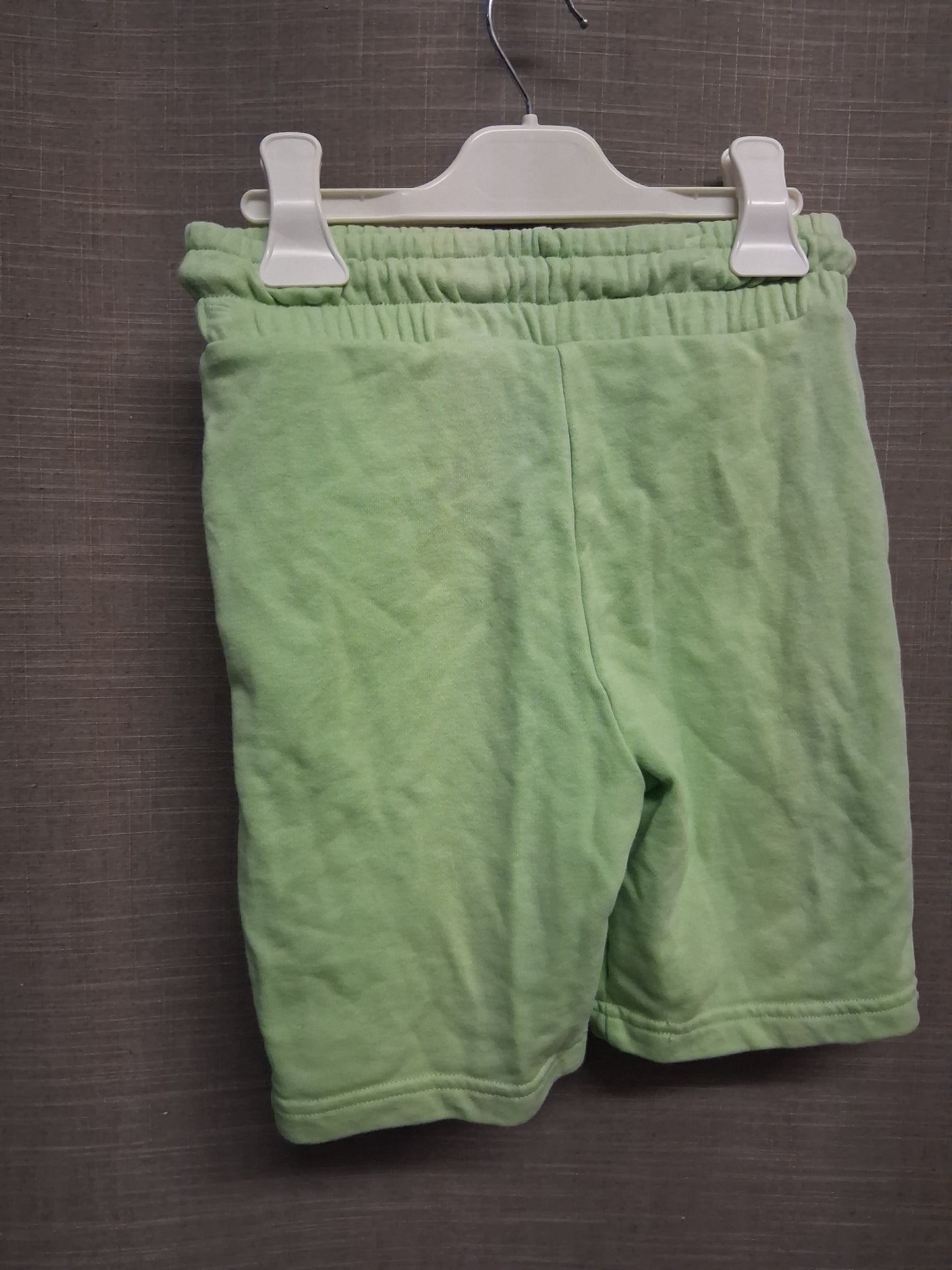 Marks and Spencer Shorts Minecraft Theme Lime Green Jersey Age 6-7 Years