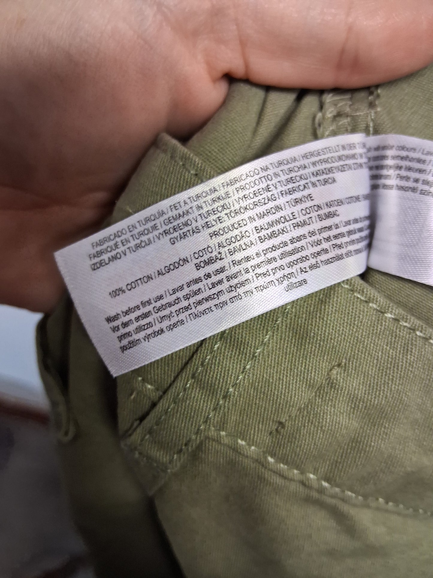 Primark Girls Khaki Cargo Trousers Age 9-10 Years New
