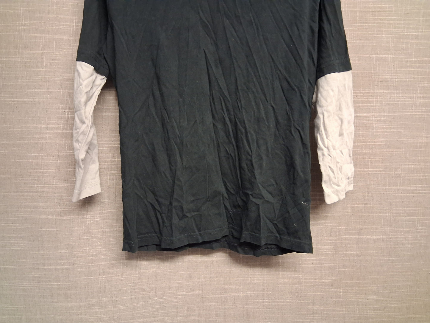 F&F Boys Zombie Halloween Long Sleeve T-Shirt Black Grey Age 7-8 Years