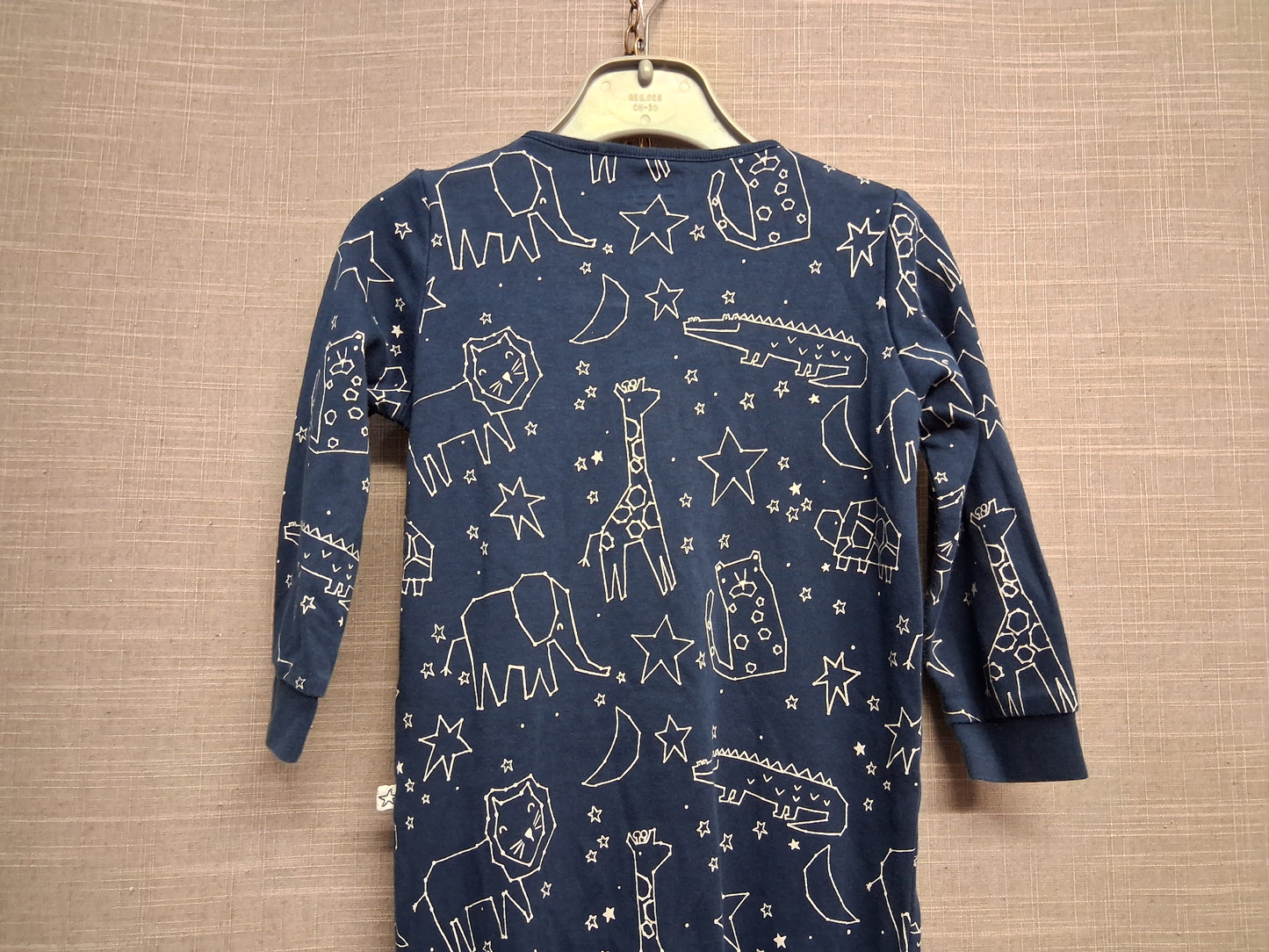 Next Boys Blue Animal Theme Sleepsuit Age 12-18 Months