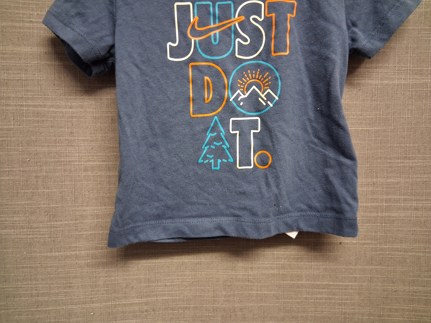 Nike Boys Blue Just Do It Slogan Short Sleeve T-Shirt Age 12 Months