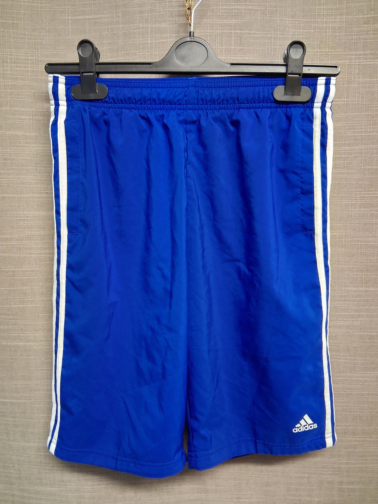 Adidas Boys Blue Shorts Age 13-14 Years