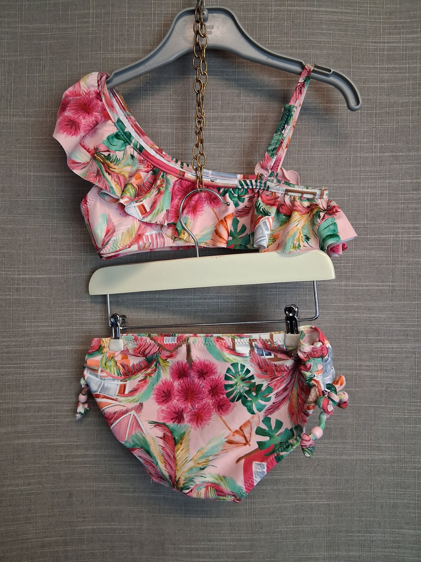 Mayoral Girls Pink Floral Bikini Set Age 5 Years
