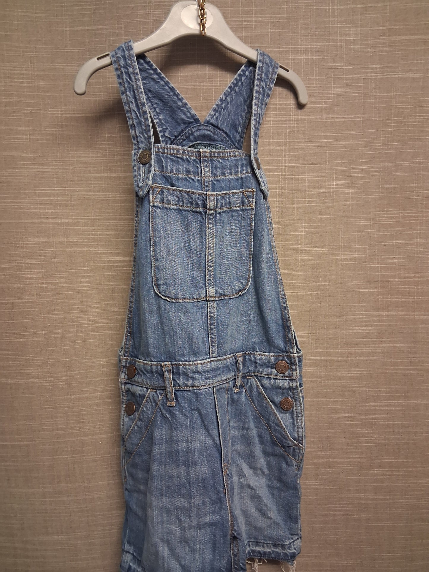 GAP Denim Pinafore Dress Blue Age 8 Years