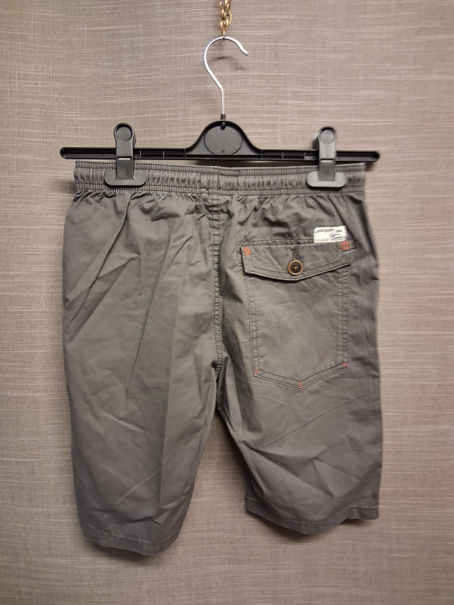 Next Boys Grey Chino Short Age 11 Years Elastic Waist