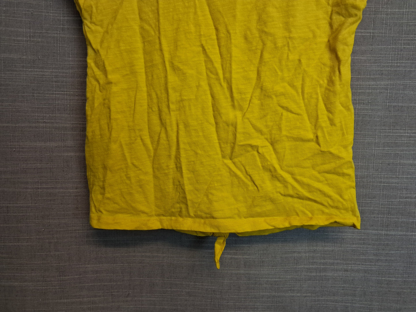 Next Girls Yellow Tie Front Cap Sleeve T-Shirt Age 4-5 Years