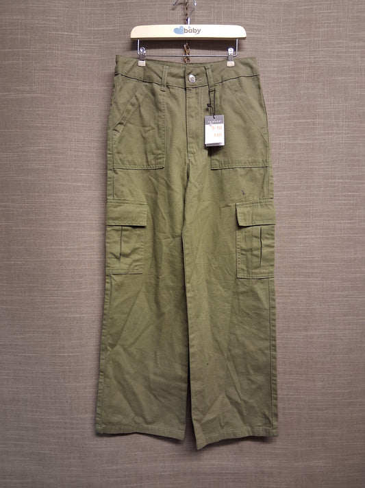 Primark Girls Khaki Cargo Trousers Age 9-10 Years New