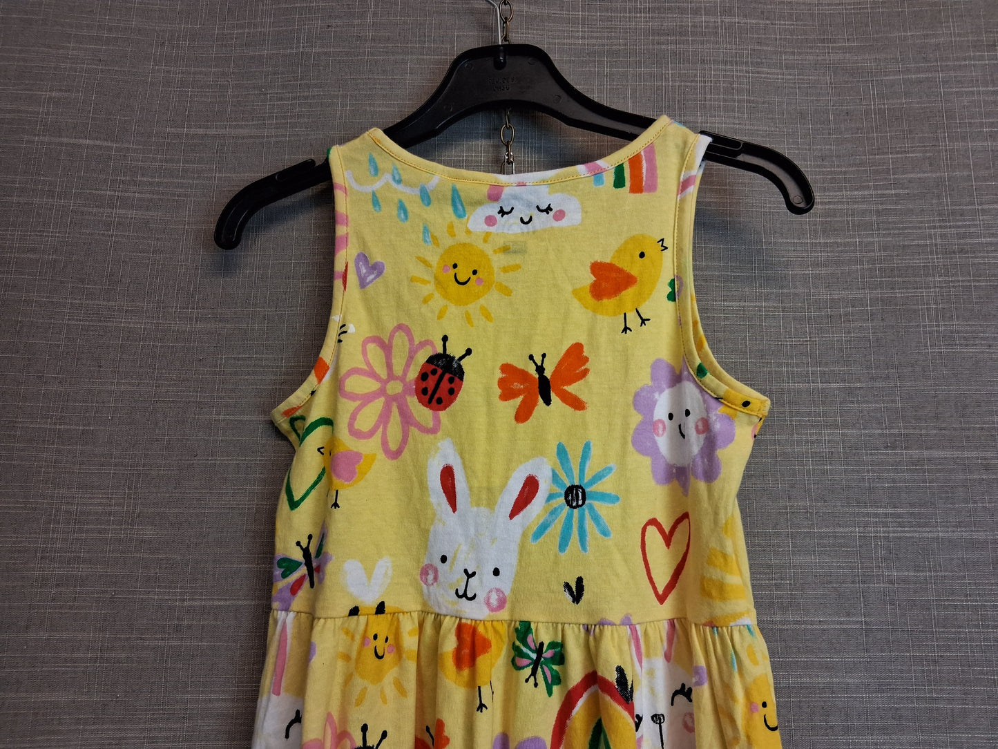 F&F Girls Yellow Jersey Sundress Age 7-8 Years New