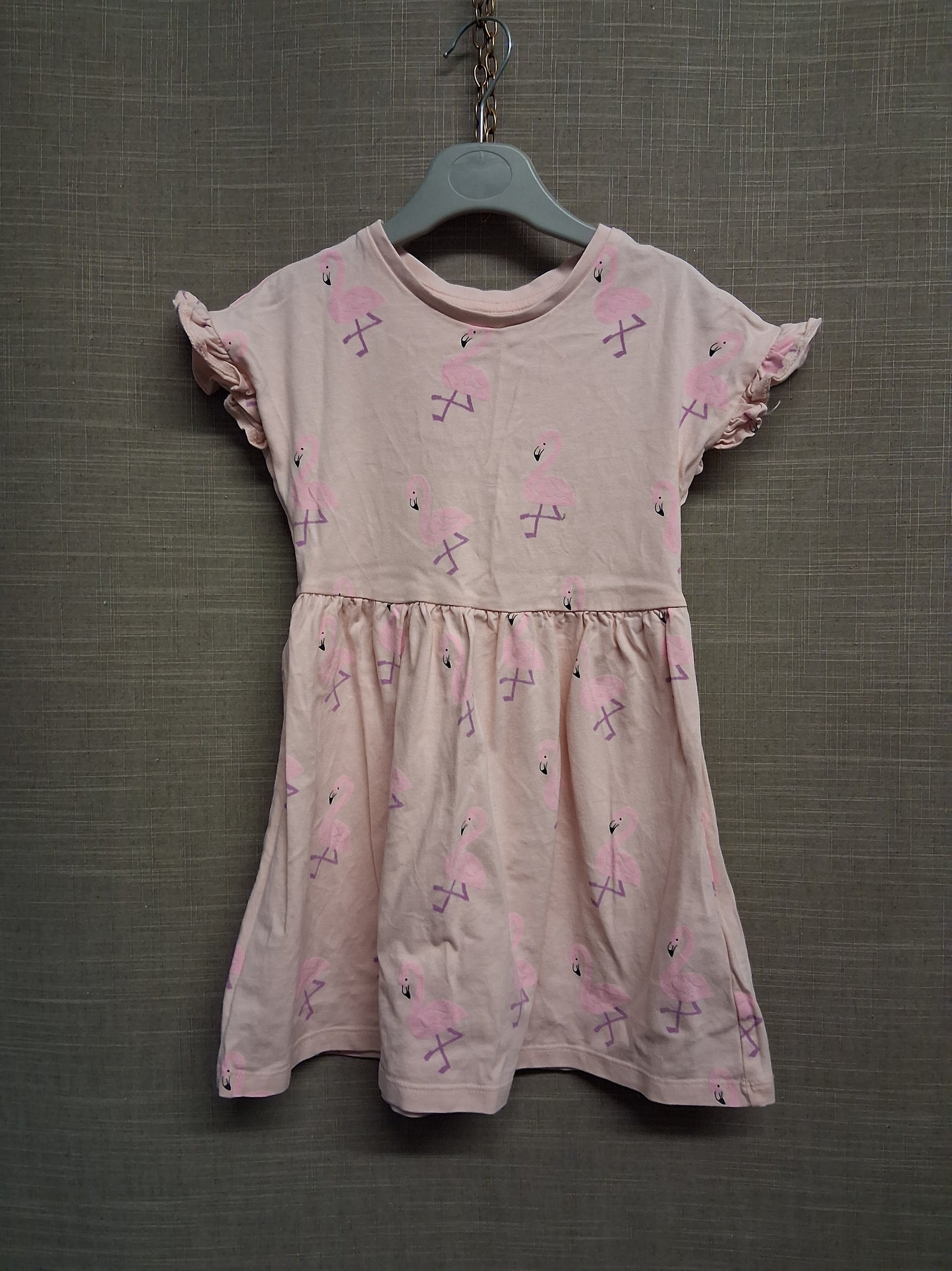 Marks & Spencer Pink Flamingo T-Shirt Dress Age 4-5 Years