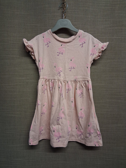 Marks & Spencer Pink Flamingo T-Shirt Dress Age 4-5 Years