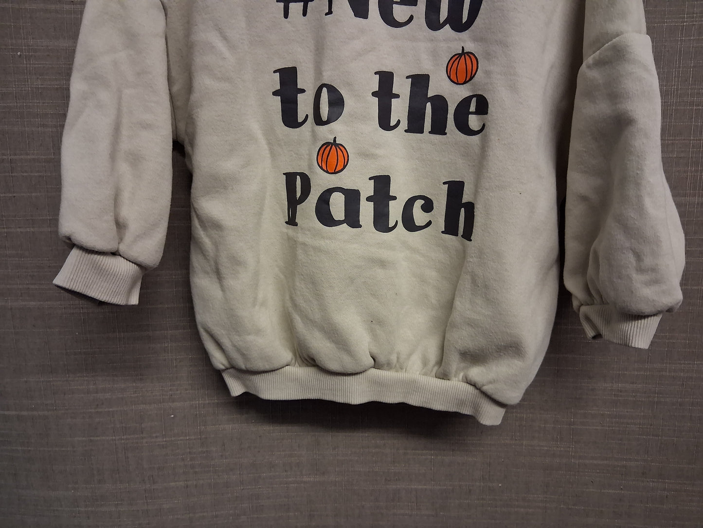 George Boys Beige Pumpkin Autumn Sweater Age 9-12 Months