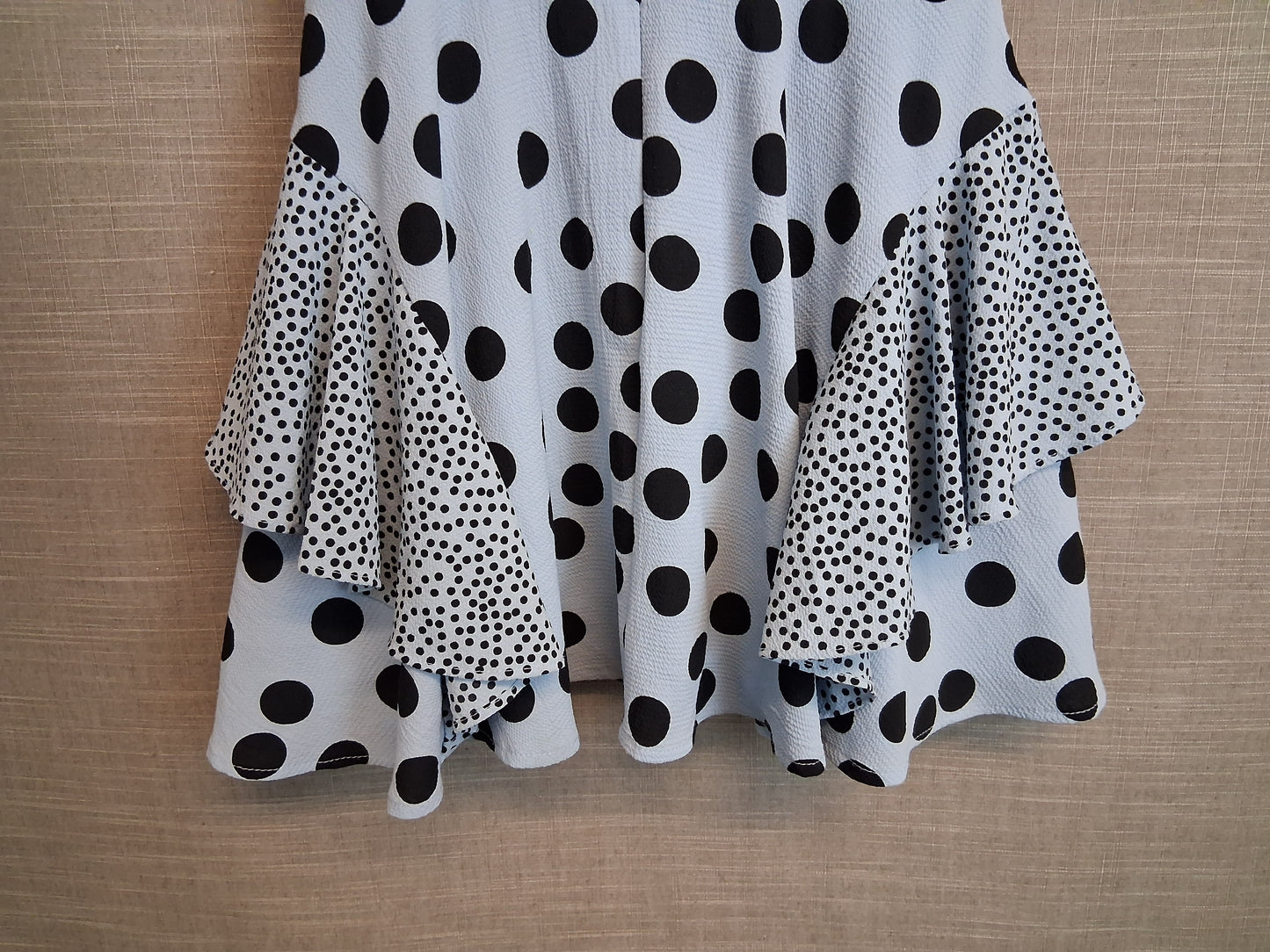 Monsoon Girls Blue Spotty Sleeveless Age 9 Years