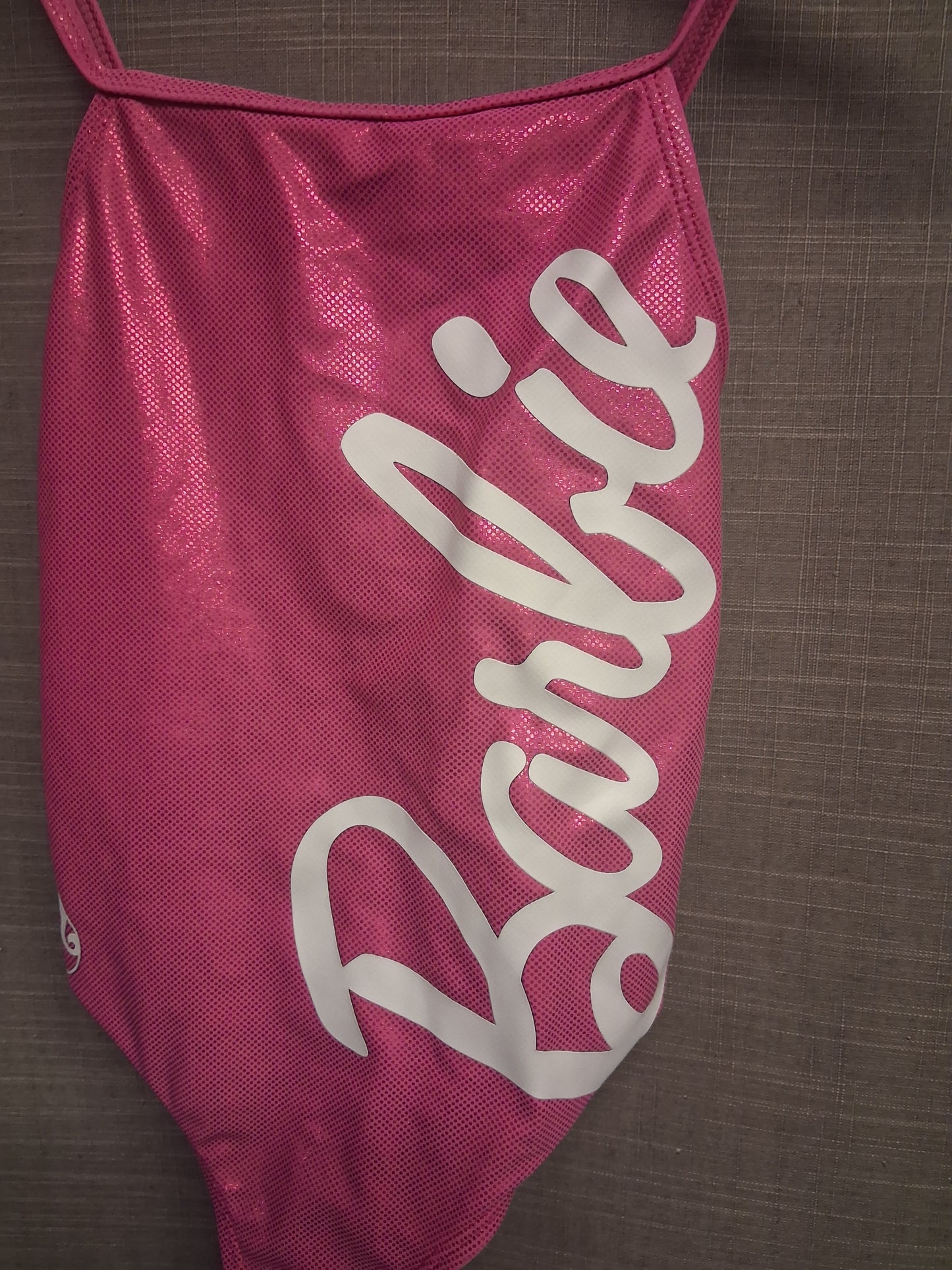 Primark Barbie Girls Pink One Piece Swimsuit Age 6-7 Years