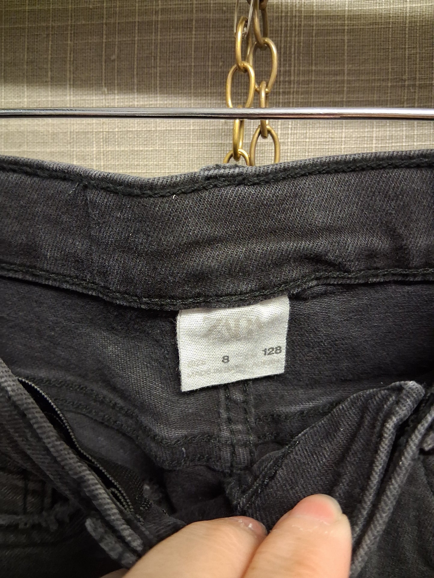 Zara Boys Black Distressed Jeans Age 8 Years
