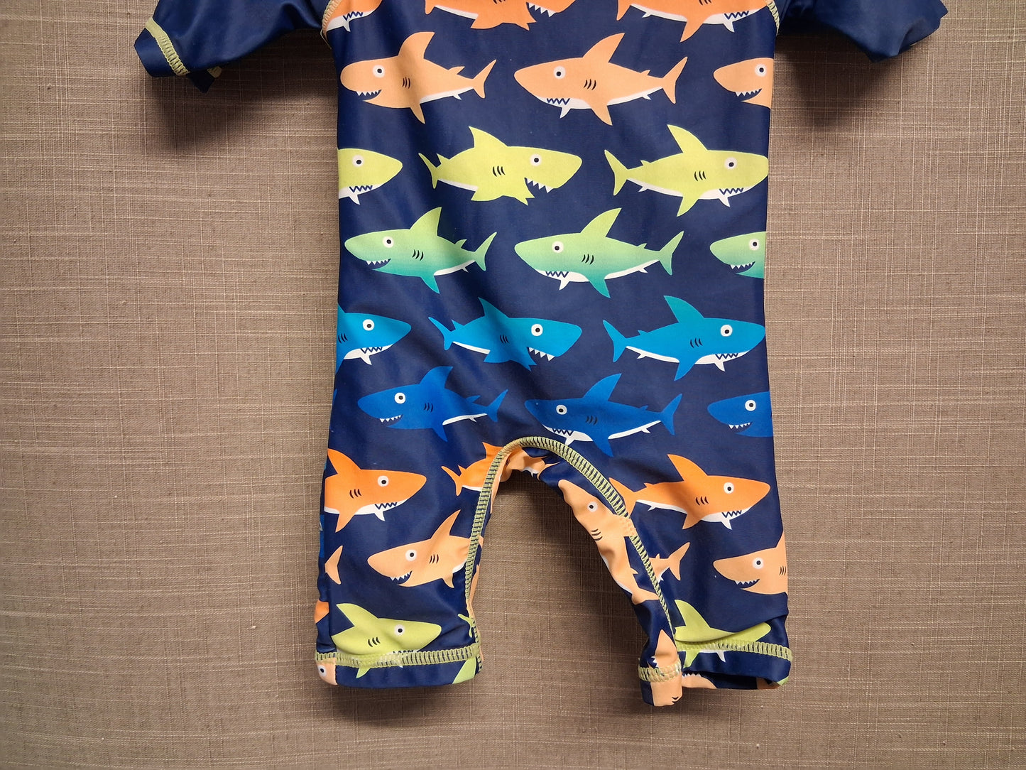 Lullaby Peacocks Boys UV Swimsuit One Piece Blue Multicolour Age 3-6 Months