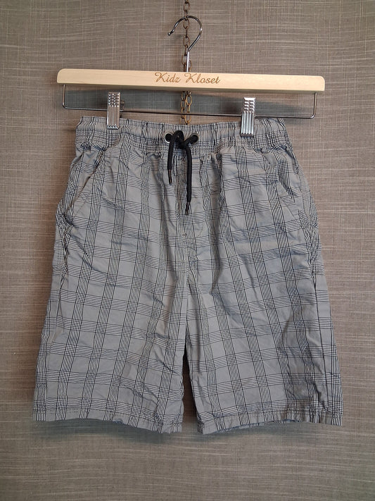 George Boys Check Shorts Grey Age 9-10 Years