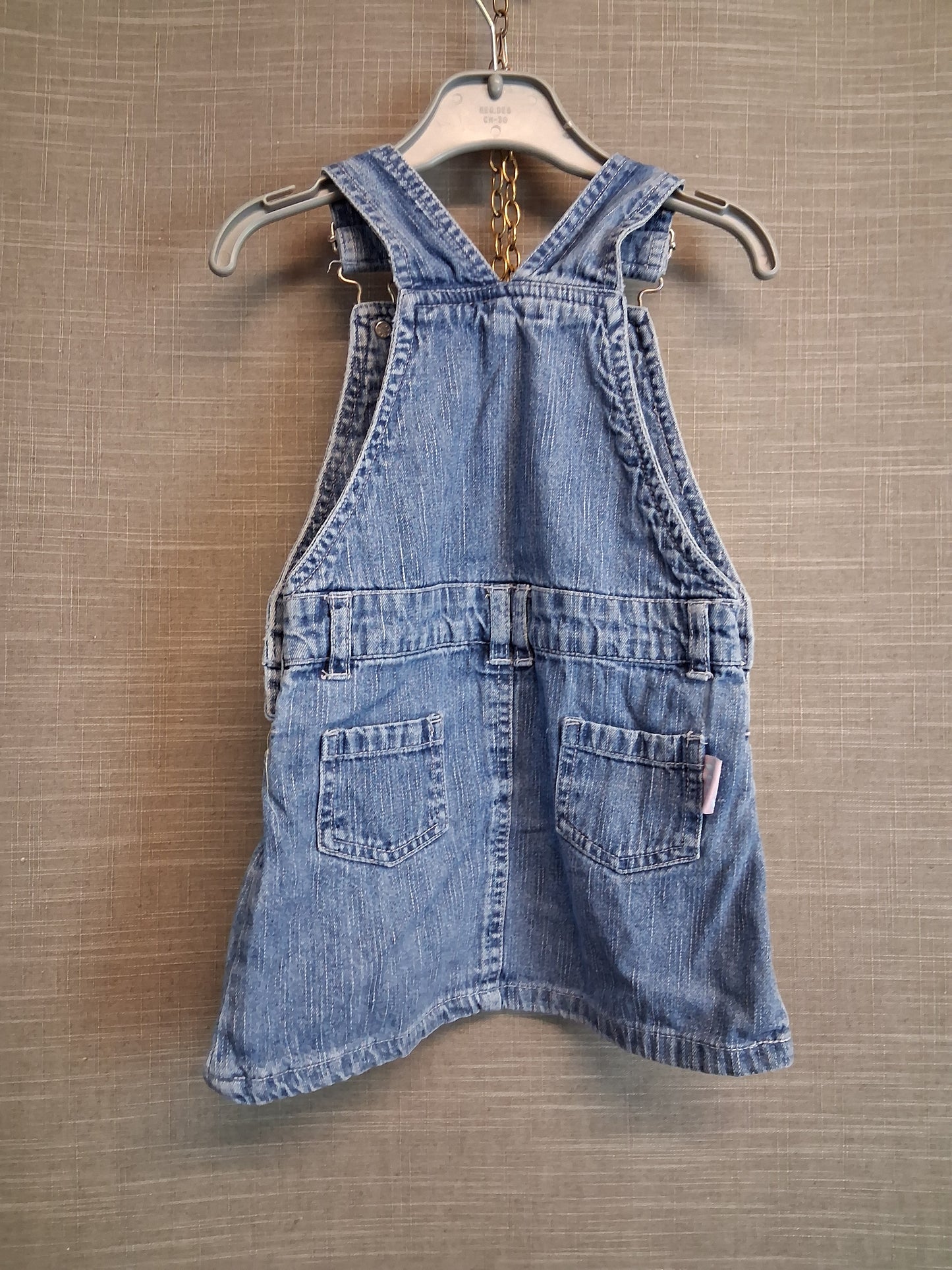 Ladybird Vintage Fifi and the Flowertots Denim Pinafore Dress Age 1-2 Years