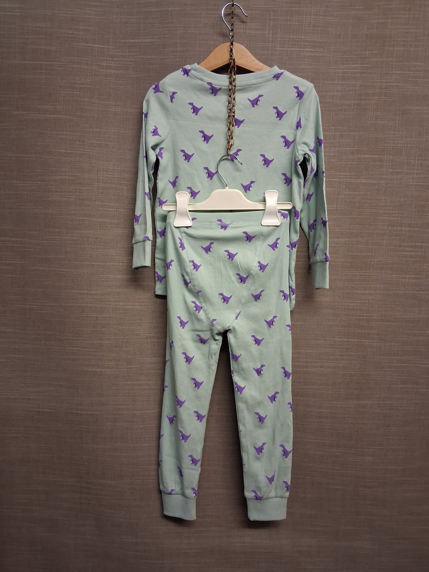 Next Boys Green Dinosaur Pyjamas PJs 2 Piece Set Age 3-4 Years