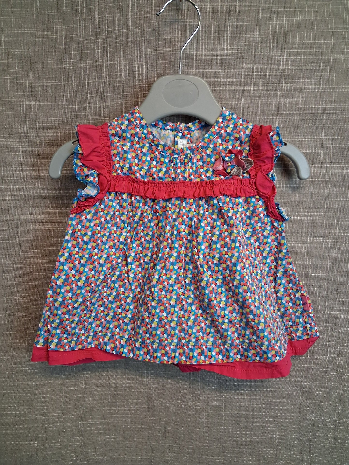 Mamas & Papas Girls Multicolour Sleeveless Dress Age 3-6 Months
