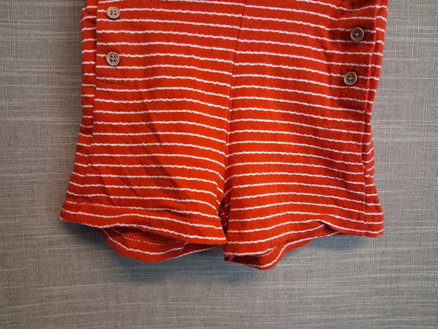 Next Girls Red Striped Jersey Shorts Age 2-3 Years Buttons