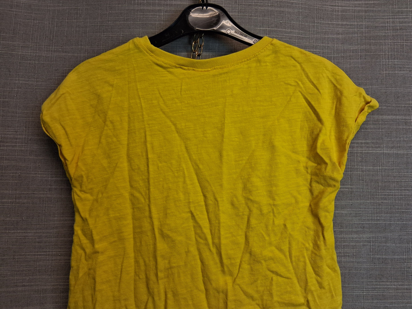 Next Girls Yellow Tie Front Cap Sleeve T-Shirt Age 4-5 Years