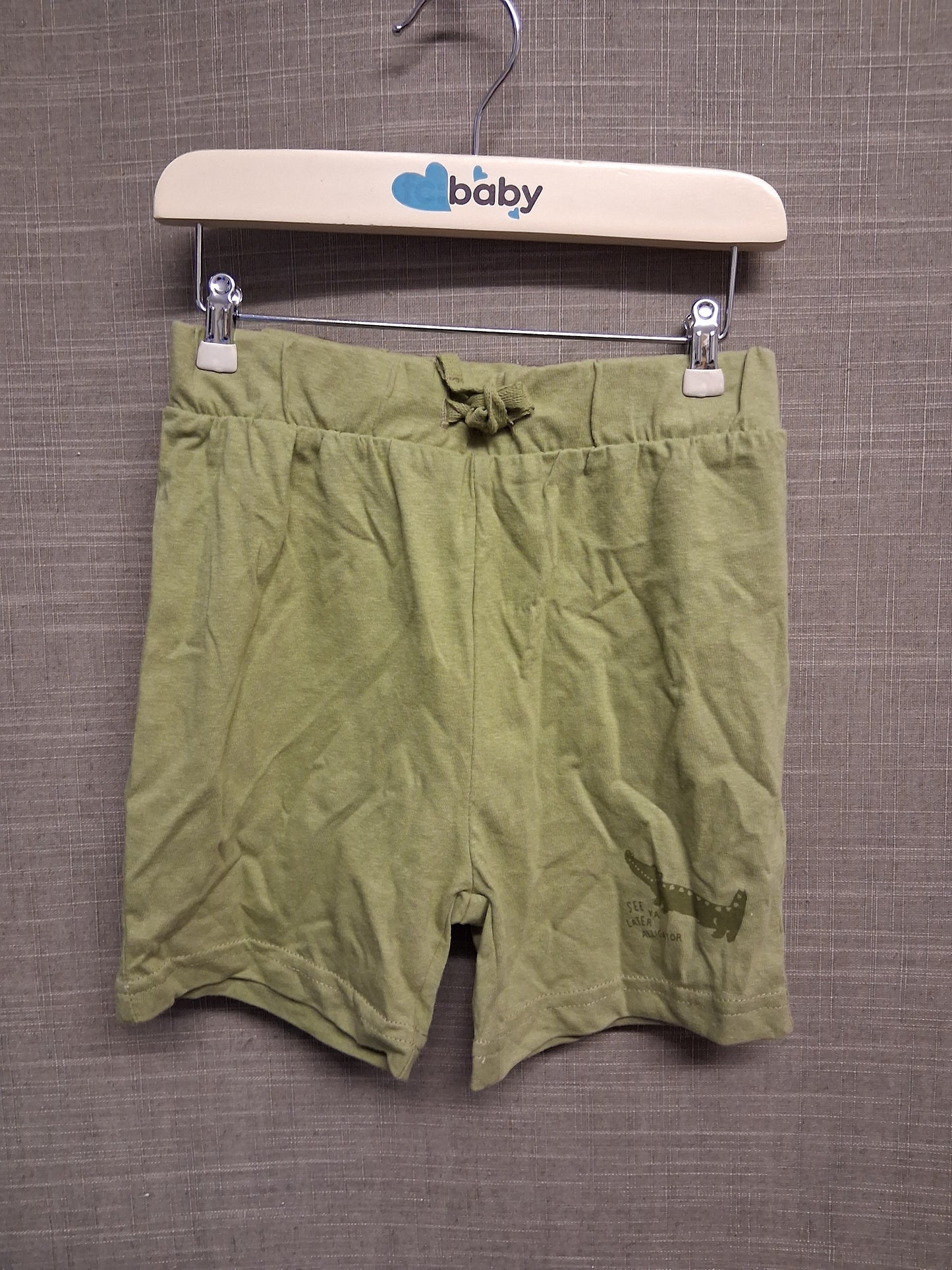 Primark Boys Jersey Shorts Khaki Dinosaur Motif Age 2-3 Years New