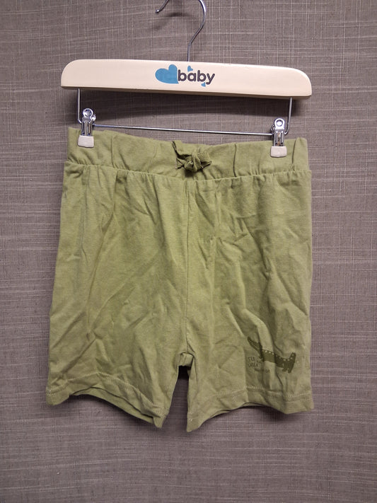 Primark Boys Jersey Shorts Khaki Dinosaur Motif Age 2-3 Years New