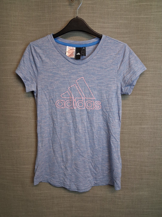 Adidas Girls Purple Jersey T-Shirt Short Sleeve Age 13-14 Years