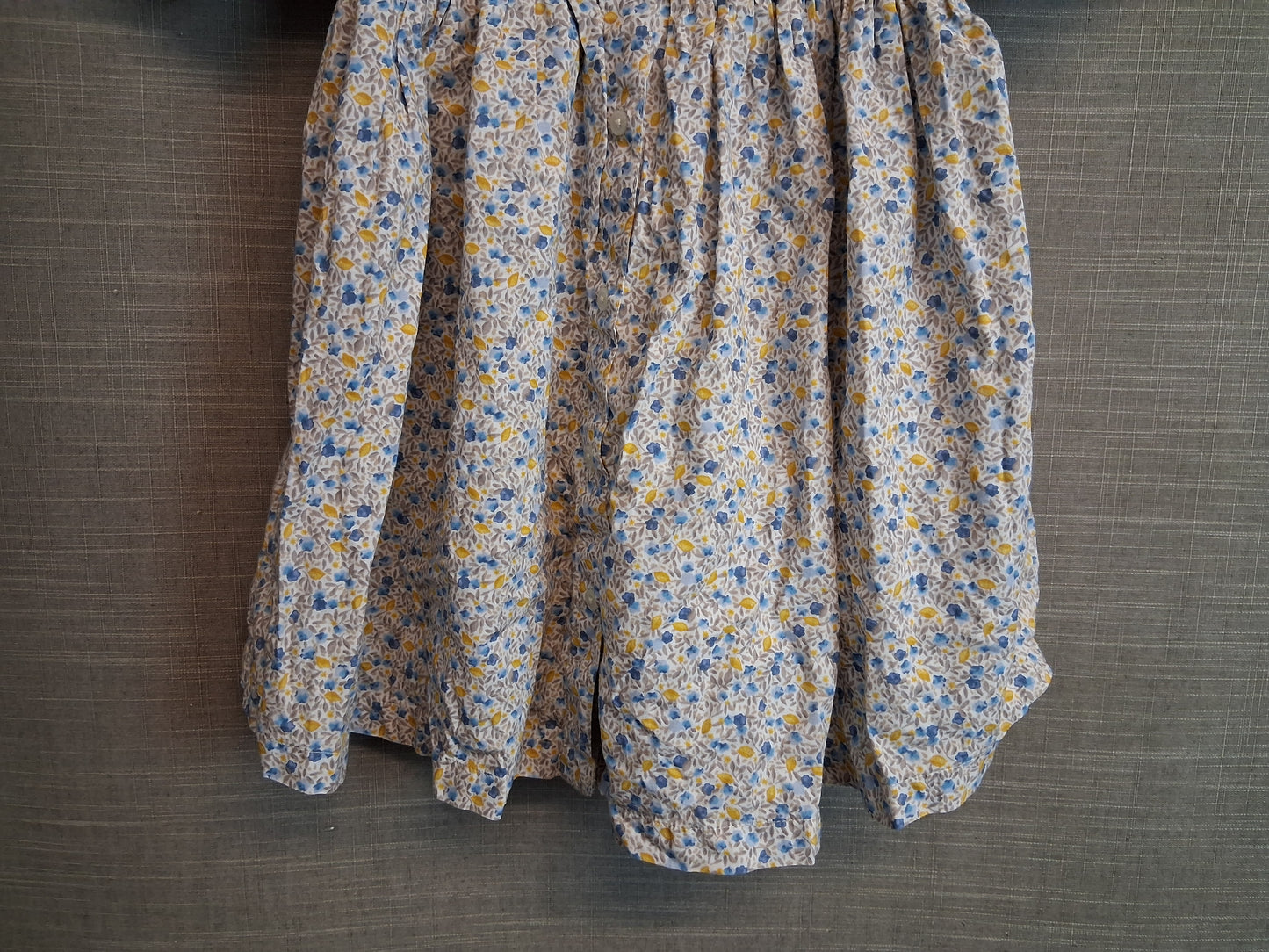 Next Girls Multicolour Lemon Floral Short Sleeve Dress Age 2-3 Years Cotton