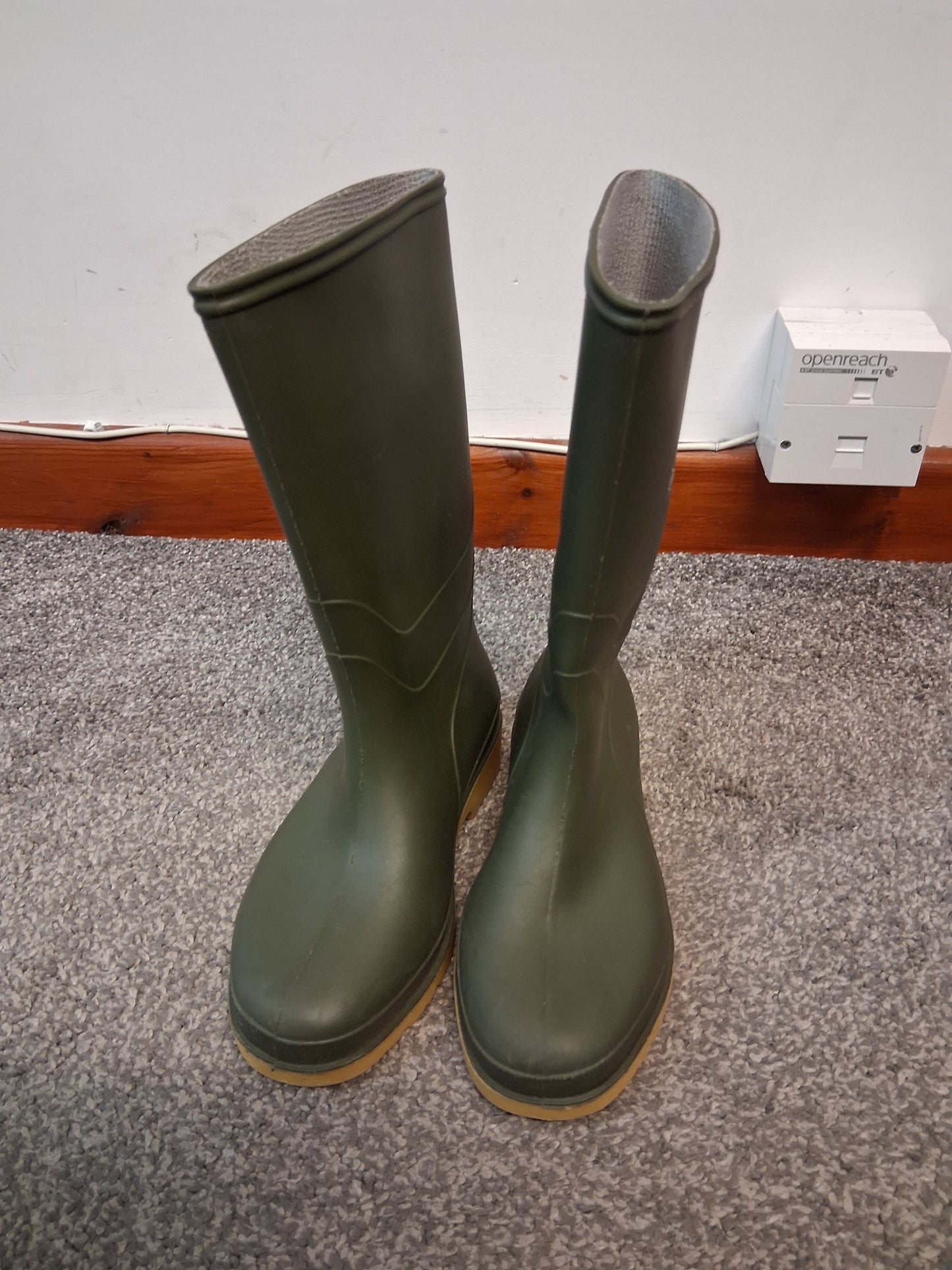 Dunlop Green Wellington Age 12 Slip on