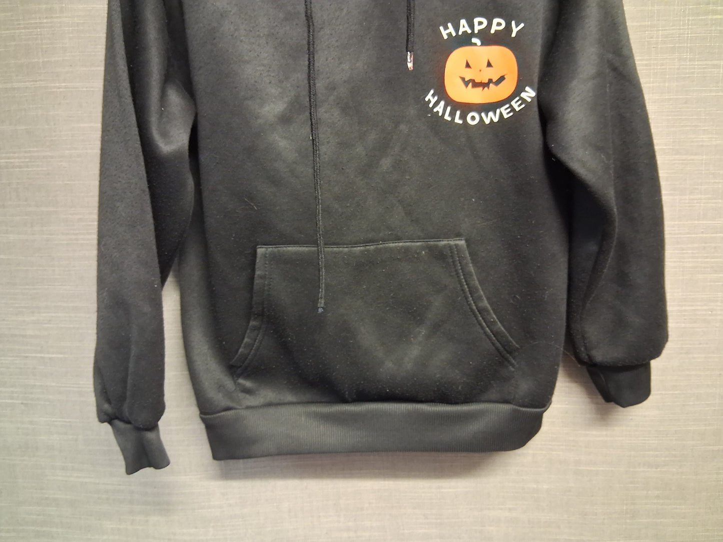 Shein Halloween Black Jersey Hoodie Long Sleeve Age 13-14 Years