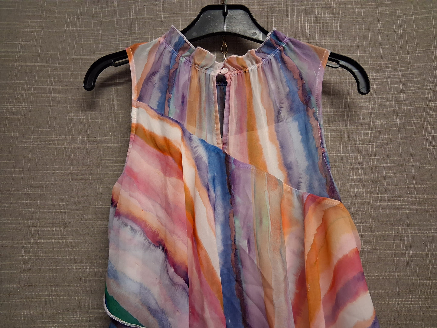 Next Girls Layered Tiered Sleeveless Dress Age 10 Years Multicolour