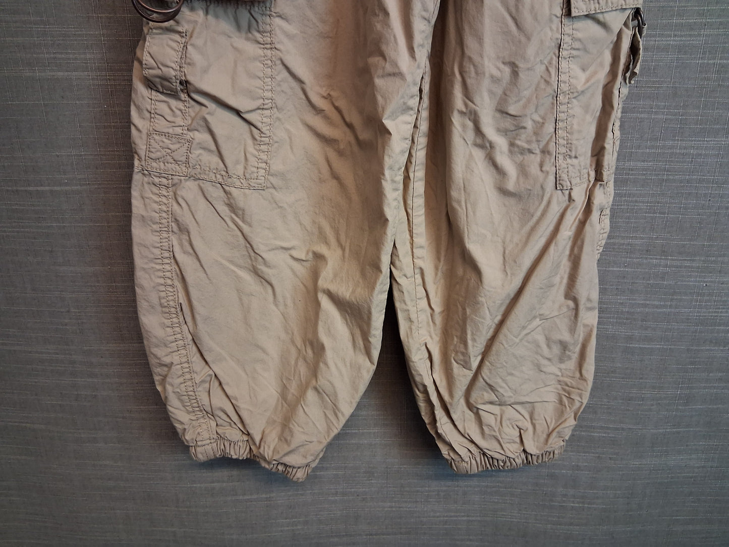 Next Girls Beige Lined Cargo Trousers Age 7 Years