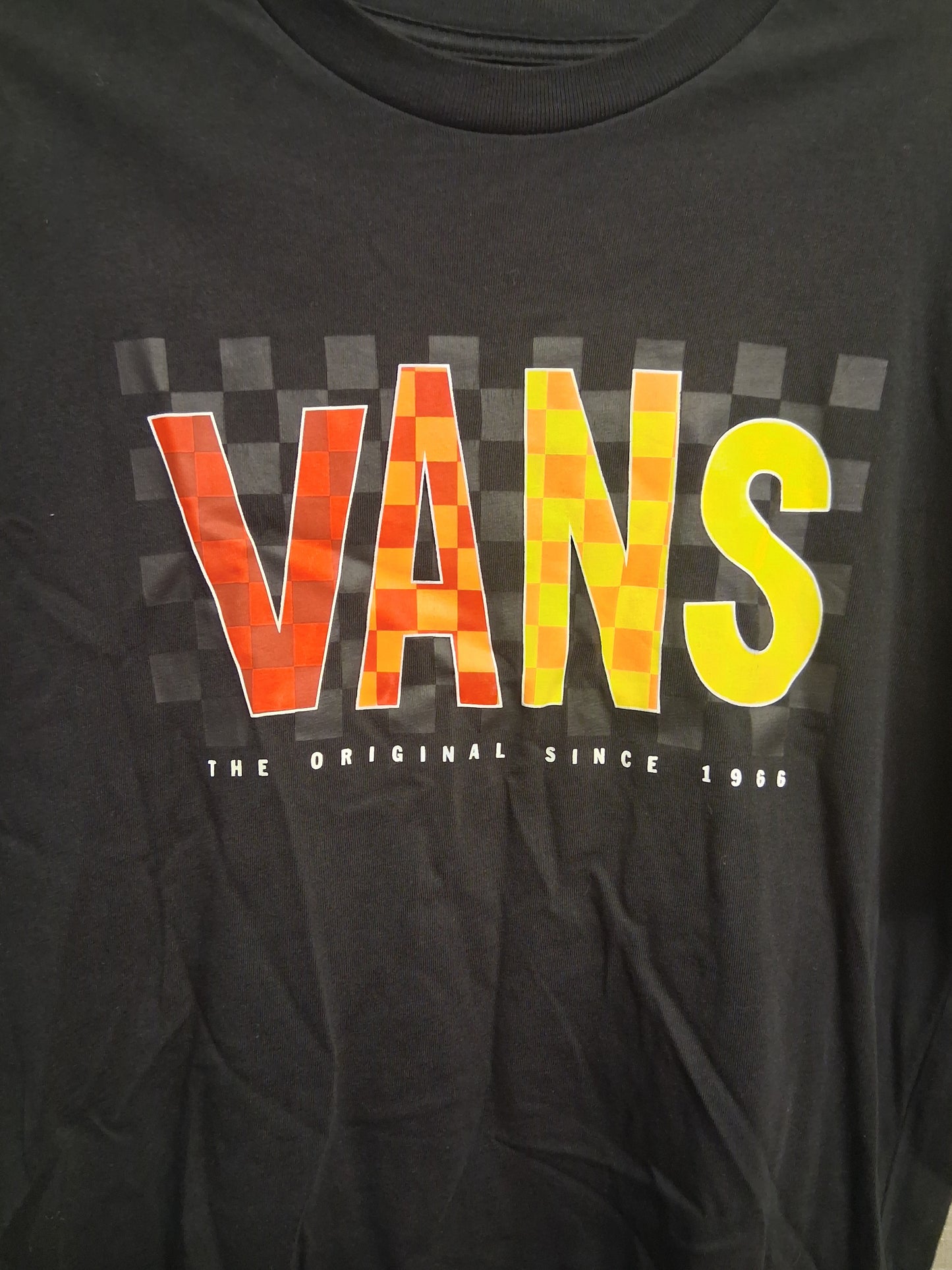 Vans Boys Black Short Sleeve Spellout Age 10-12 Years