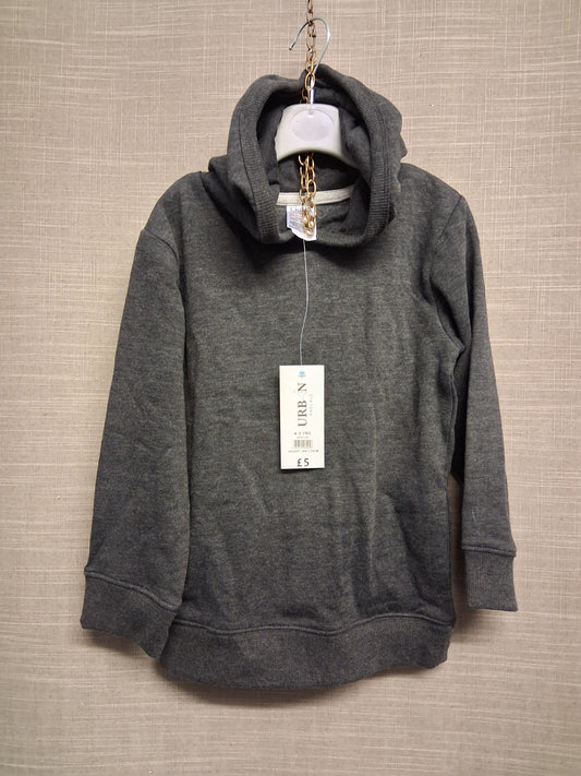 Urban Basics Peacocks Grey Hoodie Age 4-5 Years New
