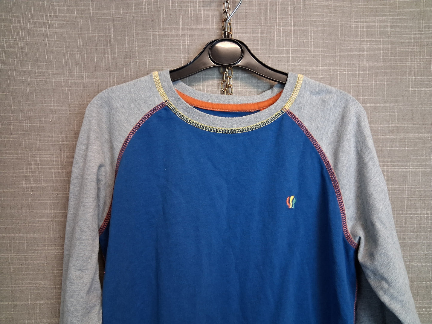 Fat Face Boys Blue Grey Long Sleeve T-Shirt Age 10-11 Years