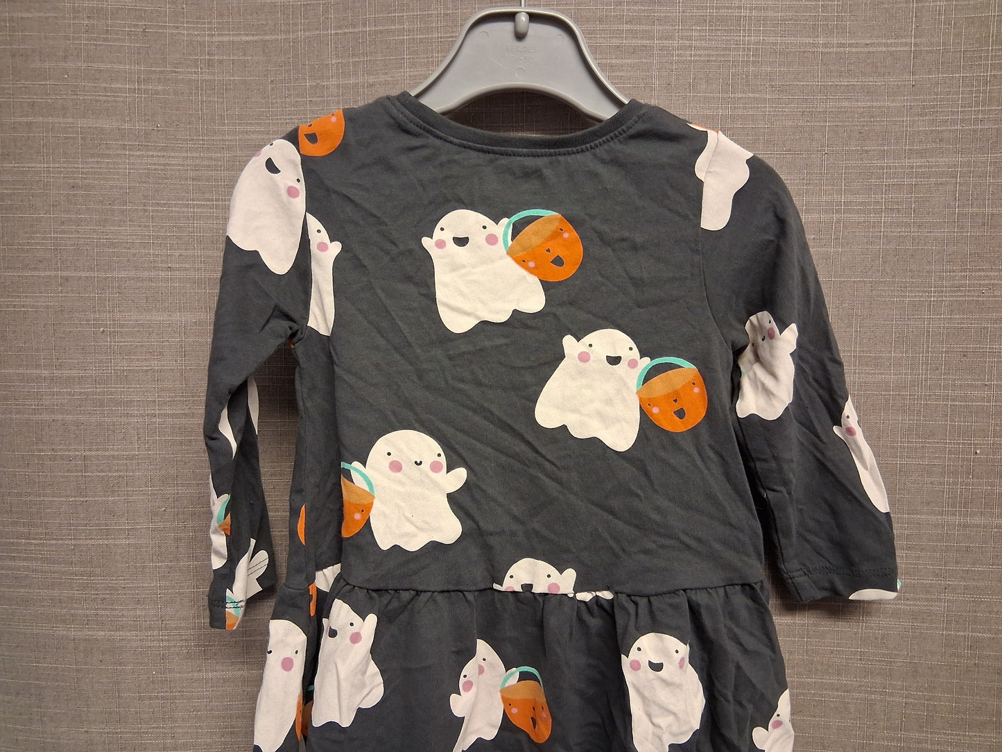 Next Girls Halloween Long Sleeve Jersey Dress Age 9-12 Months