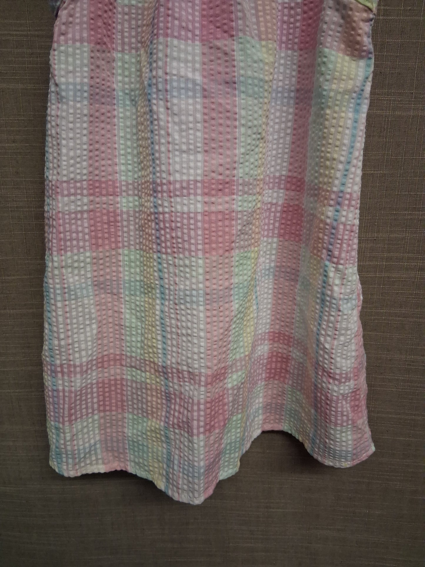 Nutmeg Girls Pink White Check Sundress Age 2-3 Years